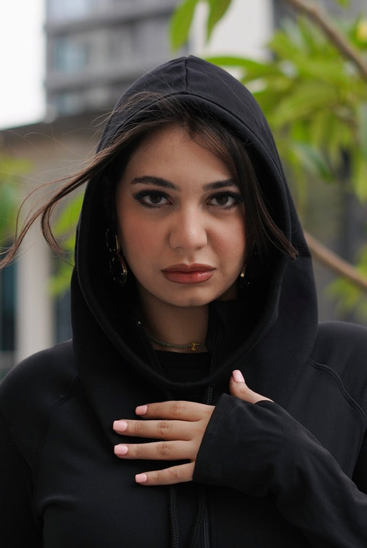 Plain Hood with Strap Balaclava