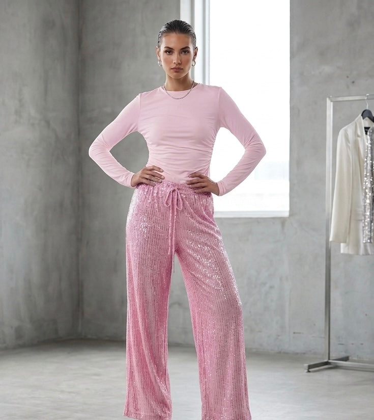 Pink star pants