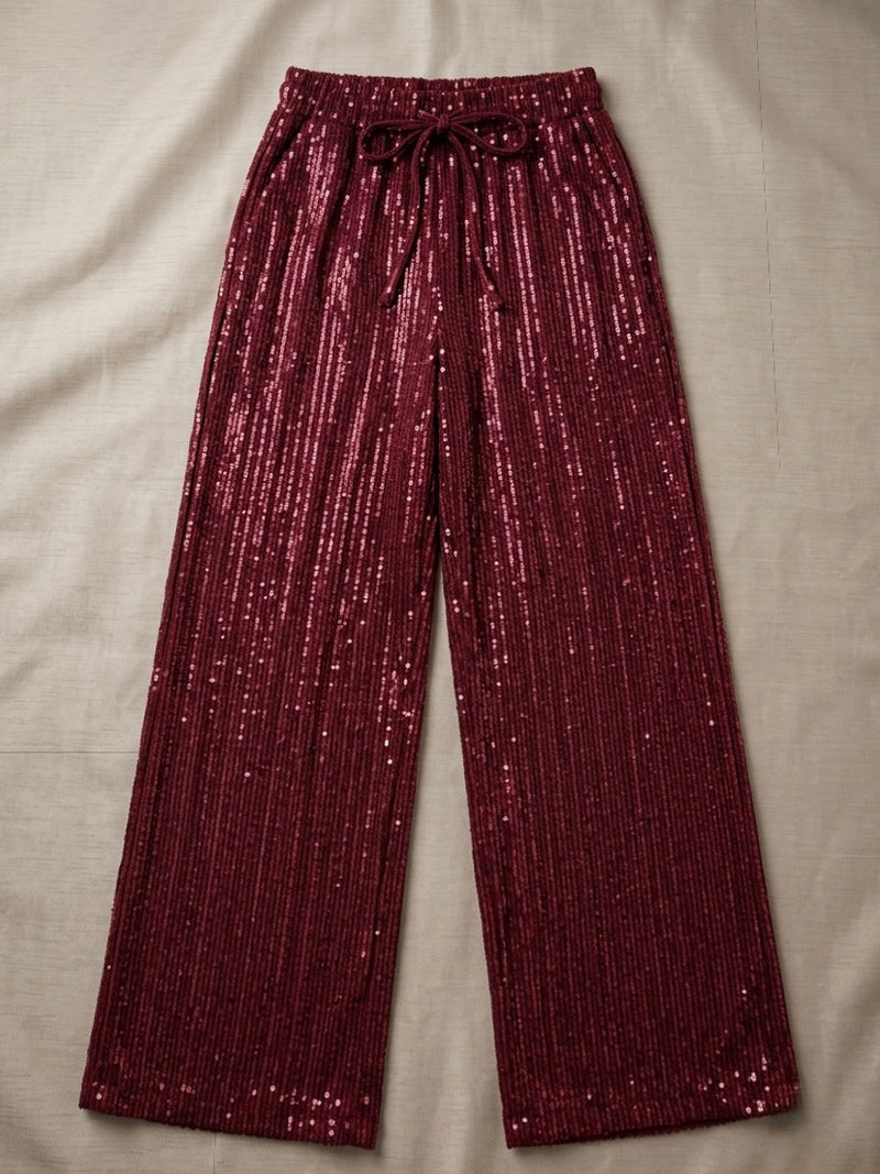 Burgundy star pants