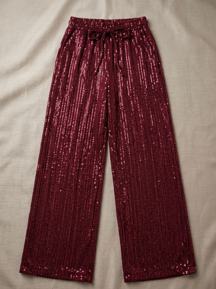 Burgundy star pants