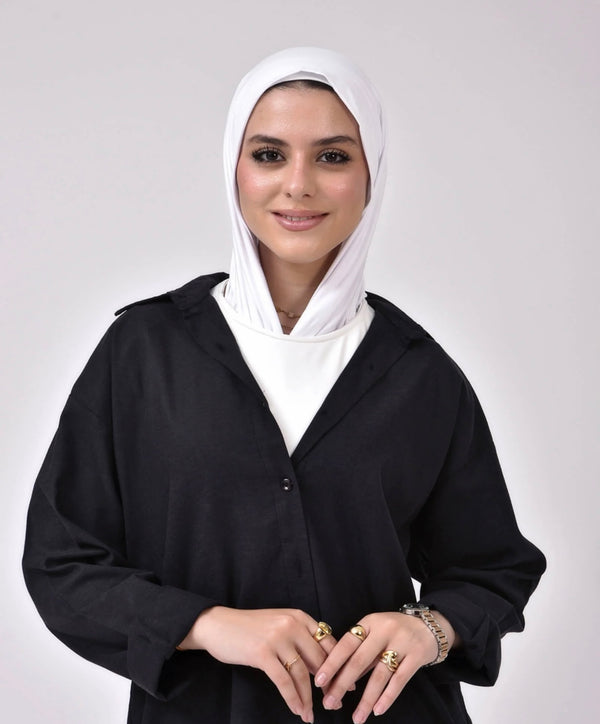 White easy scarf