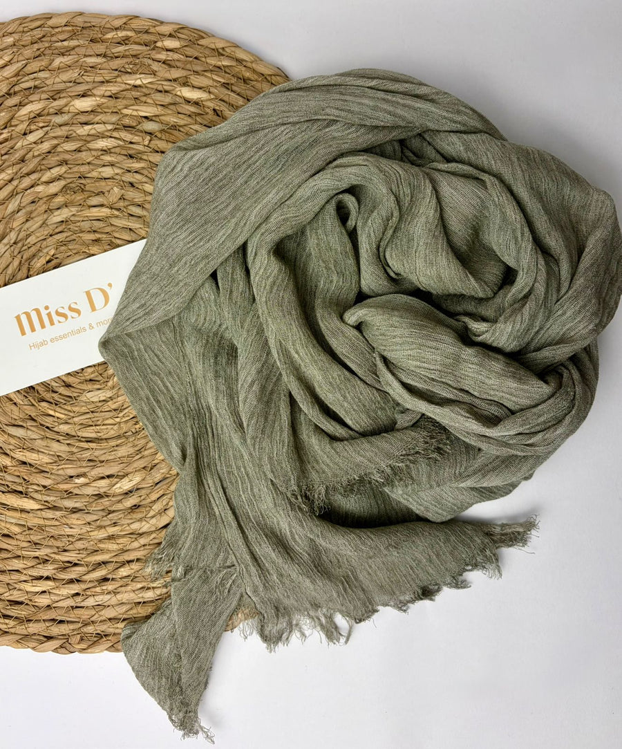 Soft Olive Thai Ruffled